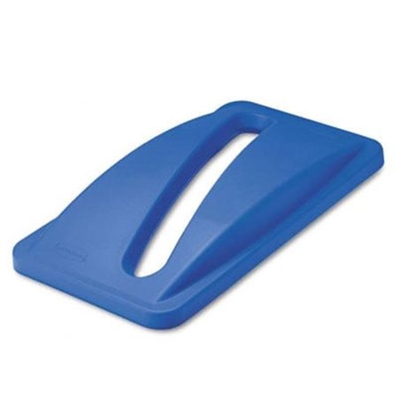 RUBBERMAID Rubbermaid 270388BE Lid for Slim Jim Paper Recycling Container  20-3/8 x 11-3/8    Plastic  Blue 270388BE